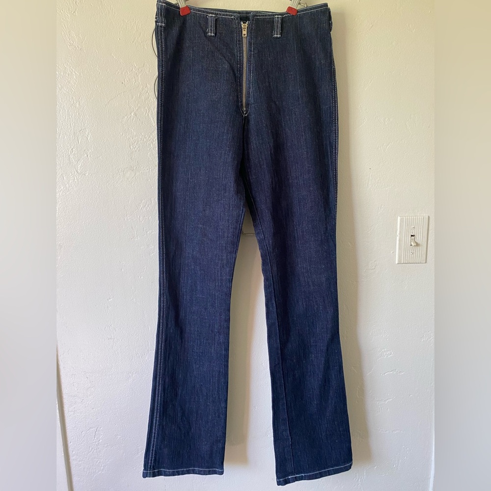 Rag City Blues boot cut dark jeans size 5/6 retro vintage zipper fly 70’s 80’s